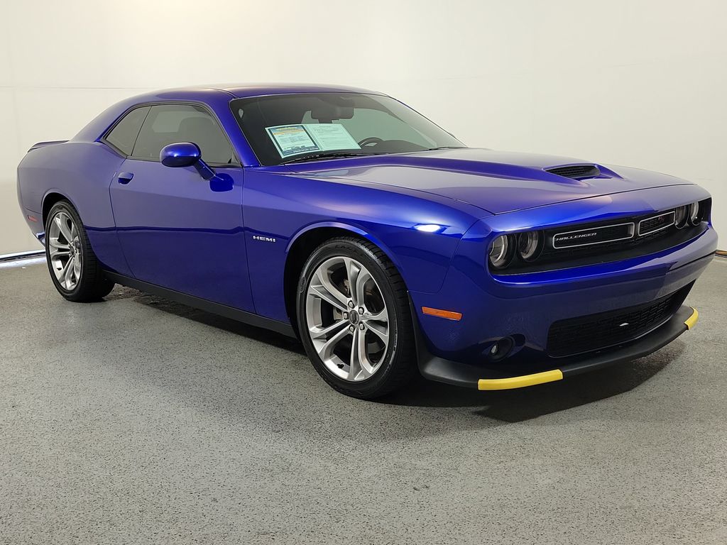 Indigo Blue 2021 Dodge Challenger Coupe Rear-Wheel Drive 8-Speed Automatic