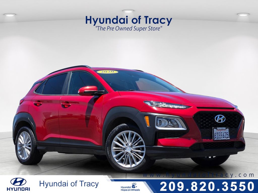 Pulse Red 2020 Hyundai Kona SUV / Crossover All-Wheel Drive 6-Speed Automatic