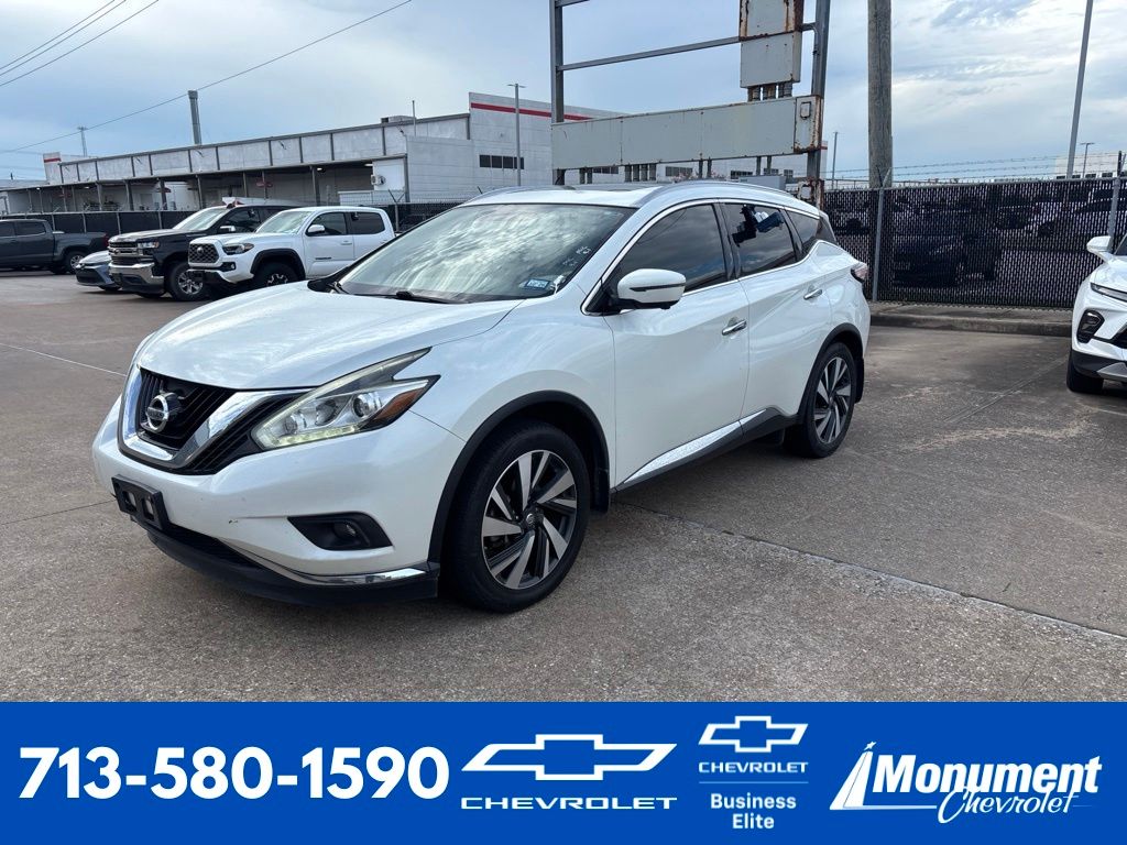 Pearl White 2017 Nissan Murano SUV / Crossover Front-Wheel Drive Continuously Variable Transmission