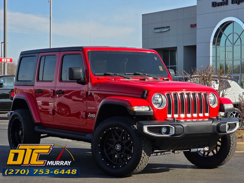 Firecracker Red Clearcoat 2020 Jeep Wrangler Unlimited Sahara 4WD SUV / Crossover Four-Wheel Drive 8-Speed Automatic