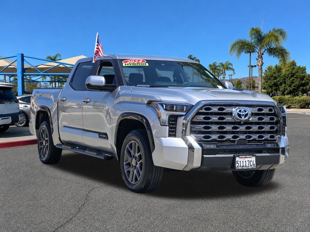 Celestial Silver Metallic 2024 Toyota Tundra Hybrid Pickup Truck Four-Wheel Drive Automatic
