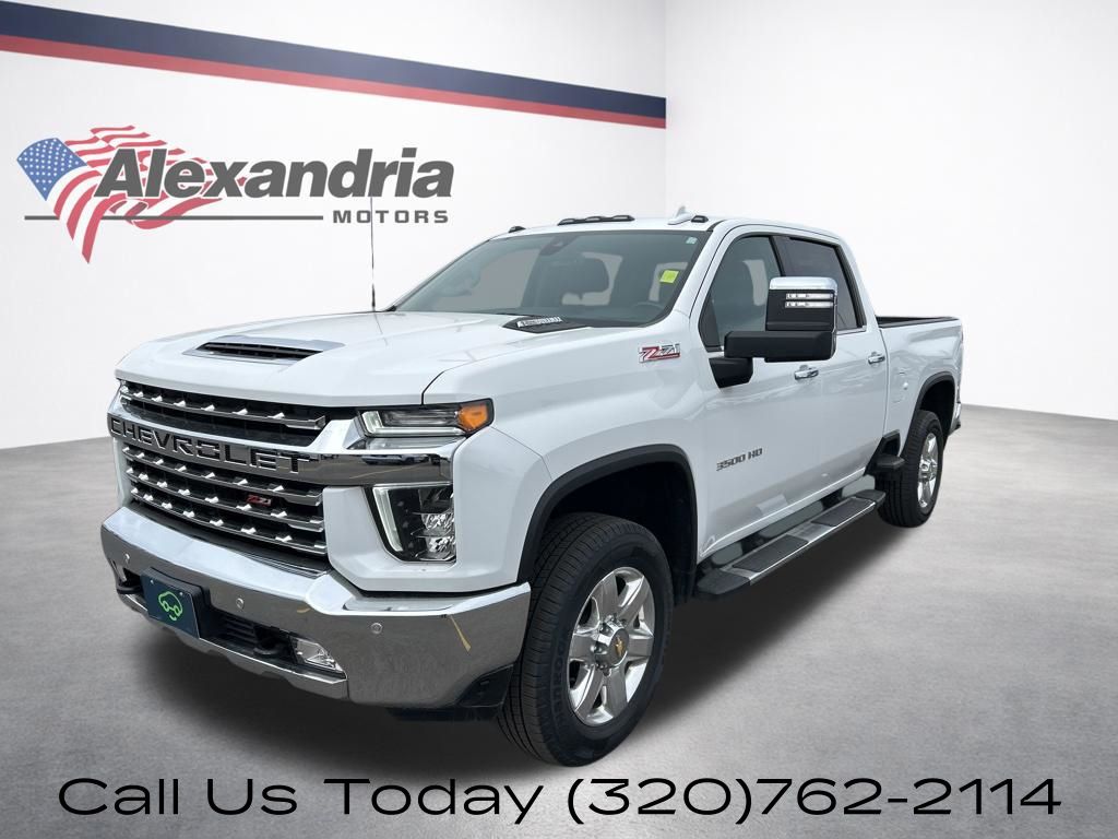 Summit White 2022 Chevrolet Silverado 3500HD LTZ Crew Cab 4WD Pickup Truck Four-Wheel Drive Automatic