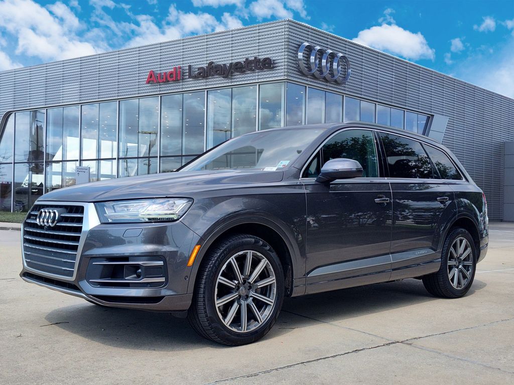 Gray Metallic 2019 Audi Q7 55 TFSI quattro Premium Plus SUV / Crossover All-Wheel Drive 8-Speed Automatic