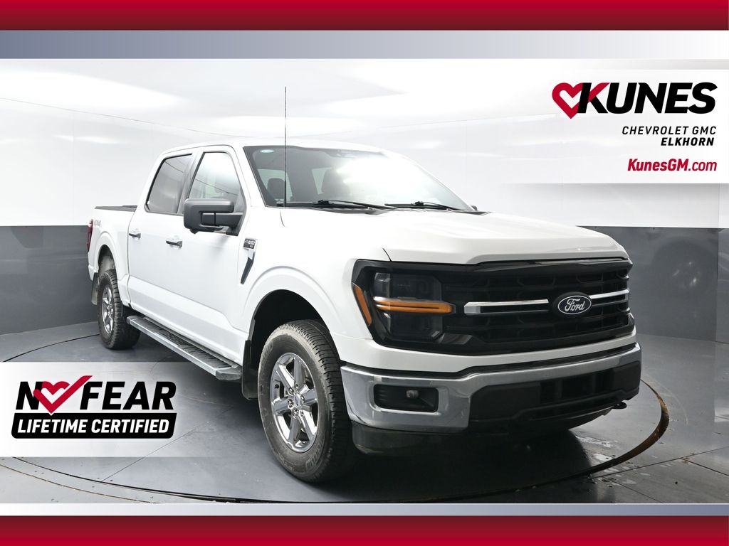 White 2024 Ford F-150 Pickup Truck Four-Wheel Drive Automatic
