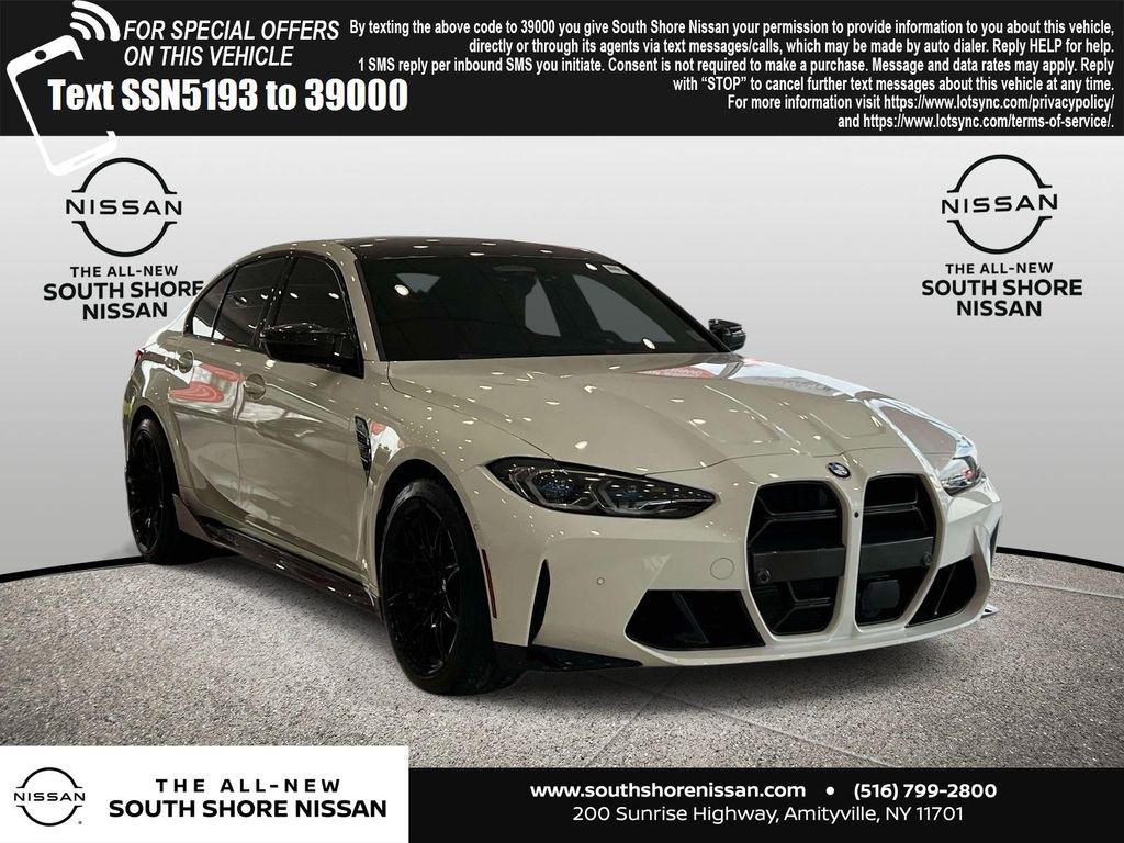 Alpine White 2024 BMW M3 Competition xDrive AWD Sedan All-Wheel Drive 8-Speed Automatic