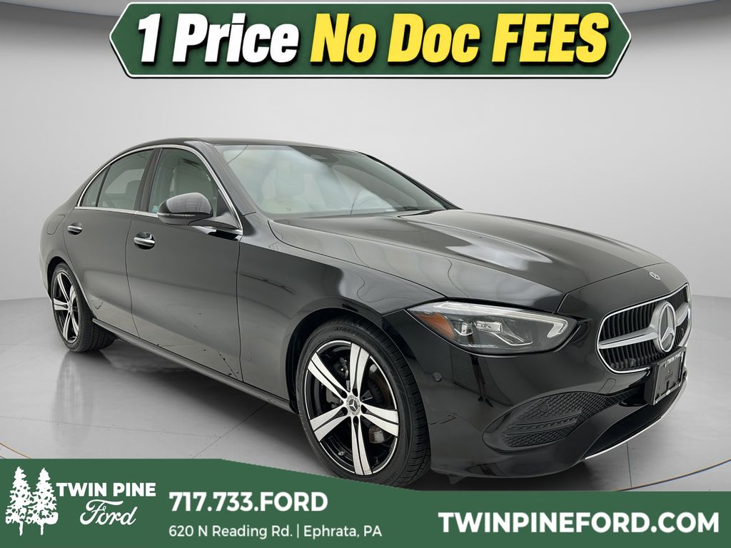 Black 2025 Mercedes-Benz C-Class Sedan All-Wheel Drive Automatic