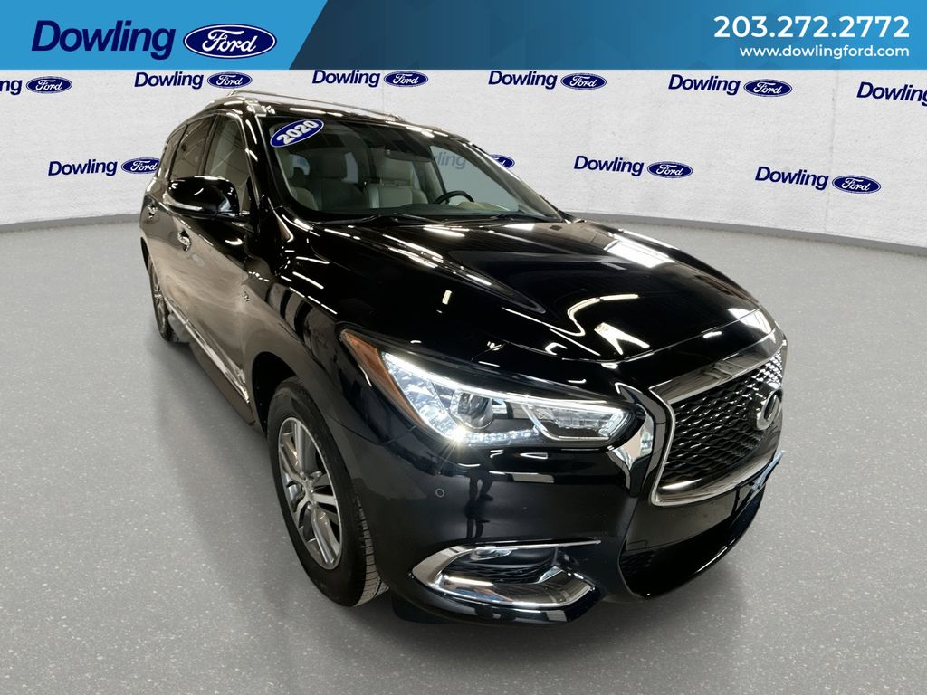 Black Obsidian 2020 INFINITI QX60 Luxe AWD SUV / Crossover All-Wheel Drive Continuously Variable Transmission