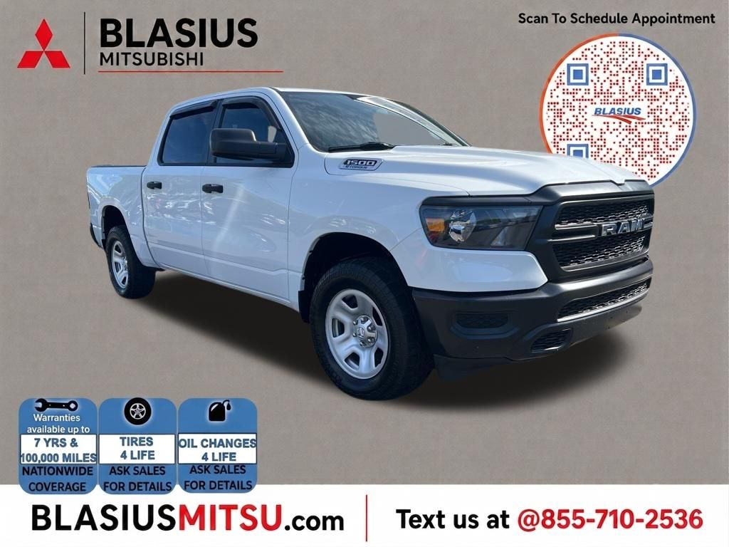 Bright White Clearcoat 2024 RAM 1500 Pickup Truck Four-Wheel Drive 8-Speed Automatic