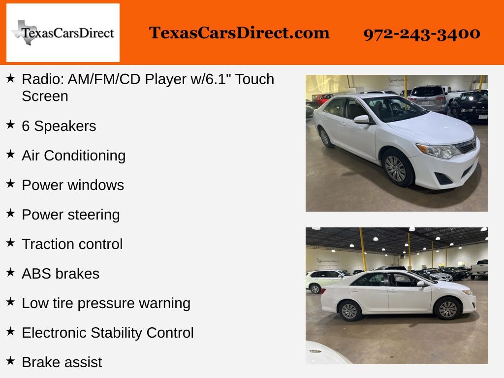 2013 Toyota Camry L 8