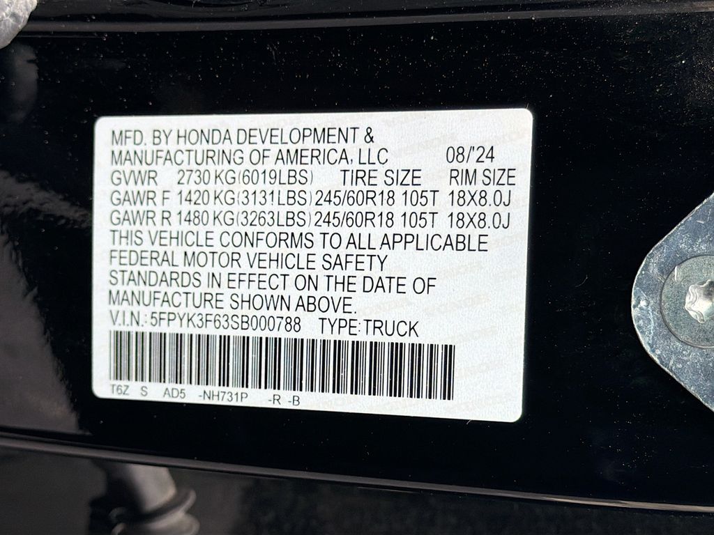 Used 2025 Black Honda TrailSport image 33