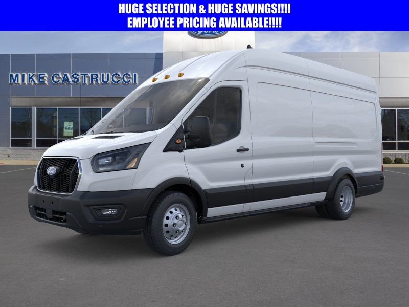 Oxford White 2026 Ford Transit Cargo 350 HD 9950 GVWR High Roof Extended LB DRW RWD Van Rear-Wheel Drive