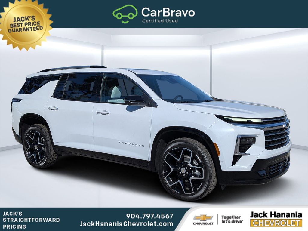 Polar White Tricoat 2026 Chevrolet Traverse SUV / Crossover Four-Wheel Drive 8-Speed Automatic