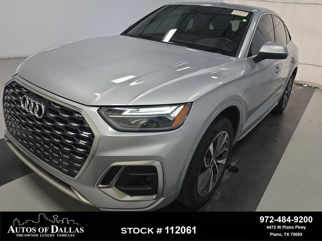 Black 2022 Audi Q5 Sportback quattro Premium Plus S Line 45 TFSI AWD Sedan All-Wheel Drive 7-Speed Automatic