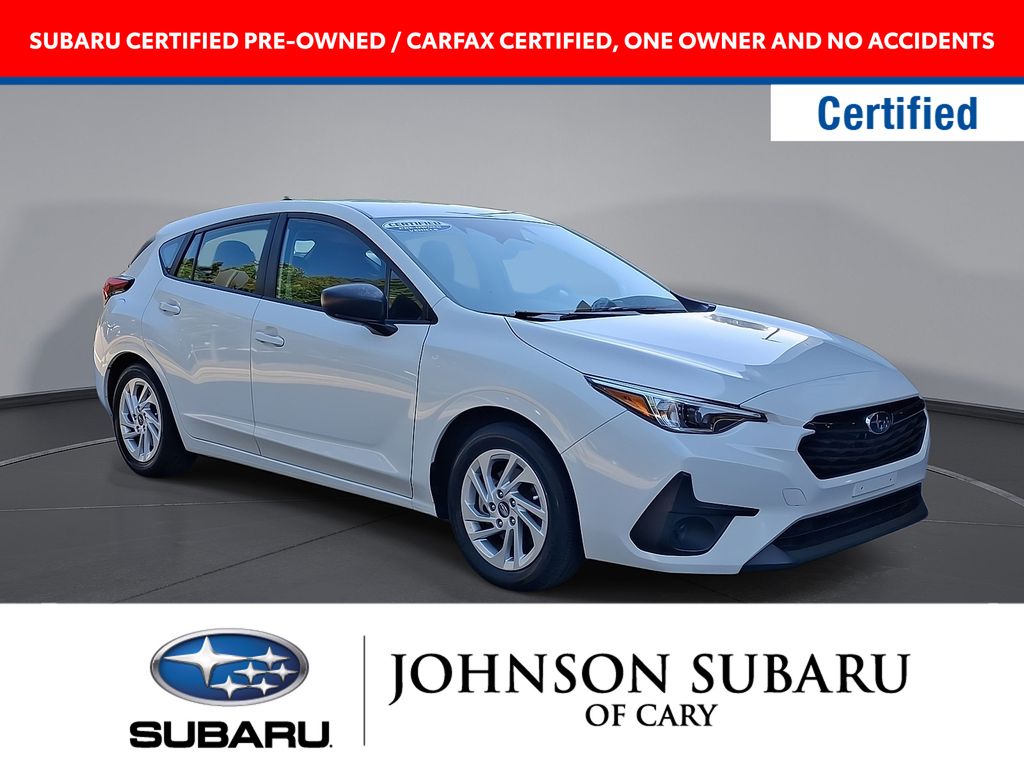 Crystal White Pearl 2024 Subaru Impreza Wagon All-Wheel Drive Continuously Variable Transmission