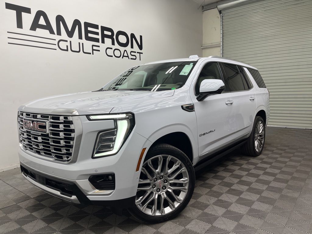 Glacier White Tricoat 2026 GMC Yukon Denali 4WD SUV / Crossover Four-Wheel Drive