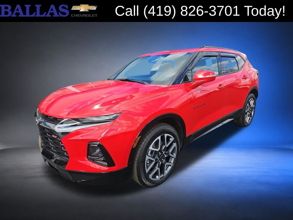 Red 2022 Chevrolet Blazer SUV / Crossover Front-Wheel Drive 9-Speed Automatic Overdrive