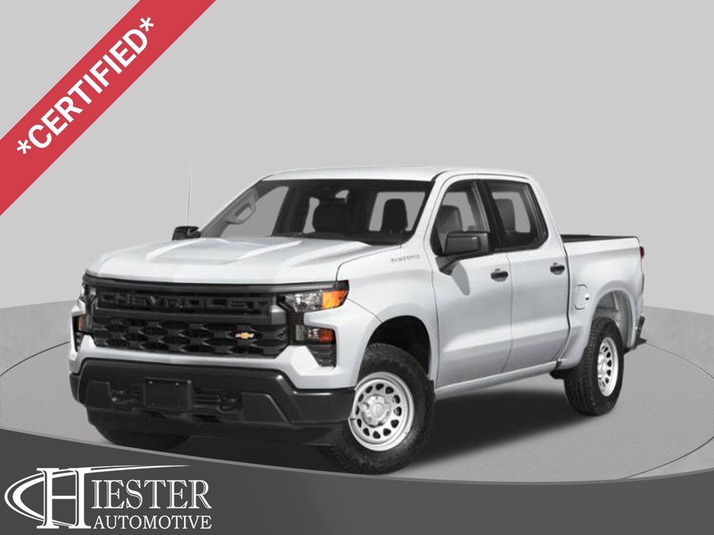 Silver Ice Metallic 2022 Chevrolet Silverado 1500 Pickup Truck Four-Wheel Drive Automatic