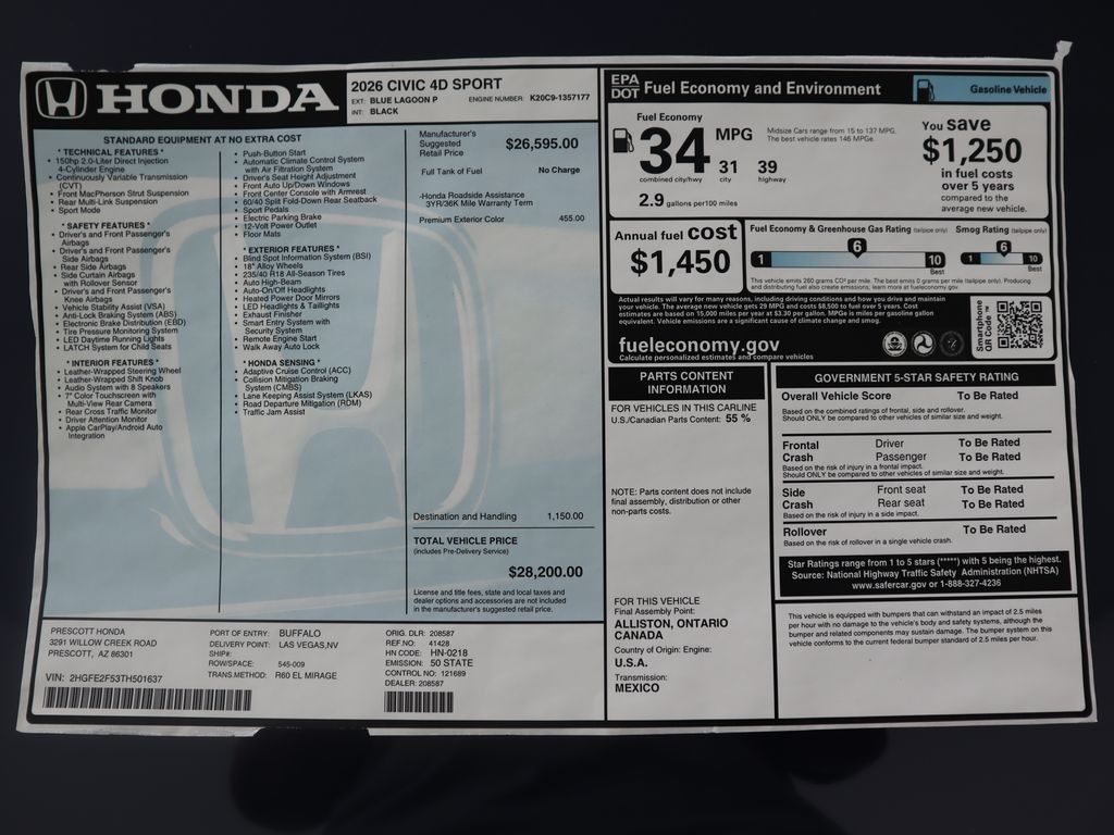 Thumbnail: 2026 Honda Civic - 9