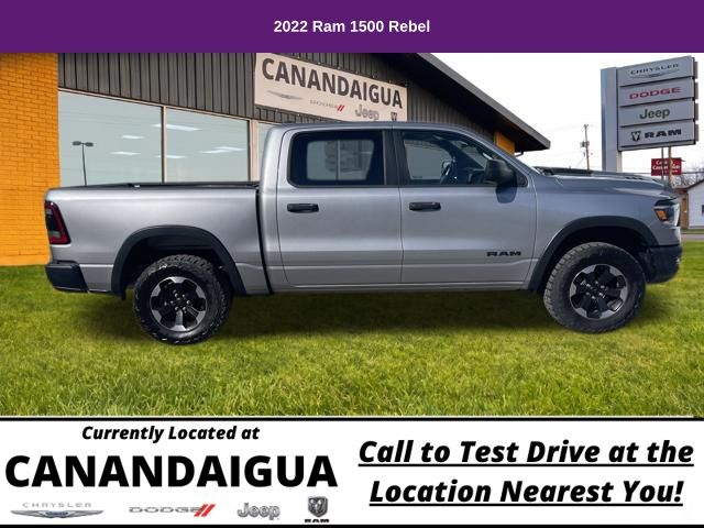 Billet Silver Metallic Clearcoat 2022 RAM 1500 Pickup Truck Four-Wheel Drive 8-Speed Automatic