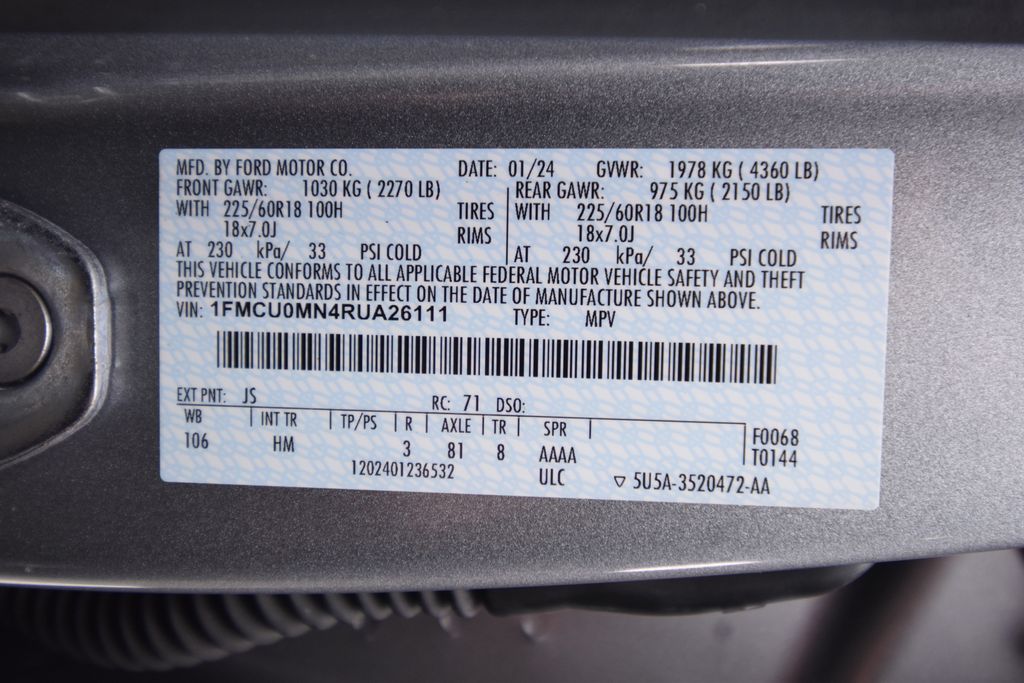 used 2024 Ford Escape car, priced at $21,400