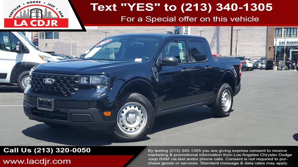 Shadow Black 2025 Ford Maverick XL SuperCrew FWD Pickup Truck Front-Wheel Drive Continuously Variable Transmission