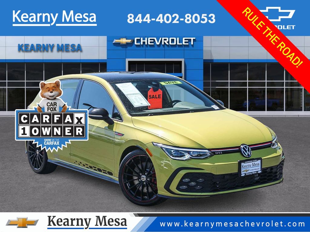 Polemo Yellow w/Black Roof 2023 Volkswagen Golf GTI Hatchback Front-Wheel Drive 7-Speed Dual Clutch