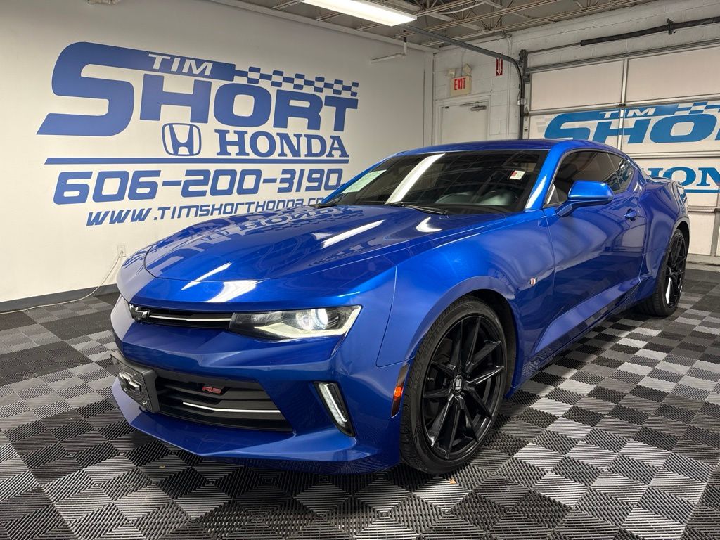 Hyper Blue Metallic 2016 Chevrolet Camaro Coupe Rear-Wheel Drive 6-Speed Manual