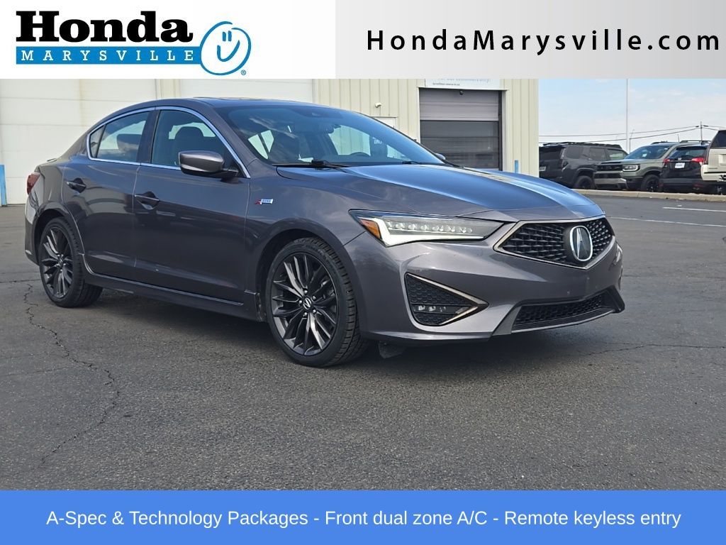 Gray (Modern Steel Metallic) 2022 Acura ILX FWD with Technology and A-SPEC Package Sedan Front-Wheel Drive 8-Speed Dual Clutch