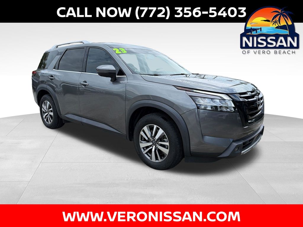 Gray (Gun Metallic) 2023 Nissan Pathfinder SL FWD SUV / Crossover Front-Wheel Drive 9-Speed Automatic