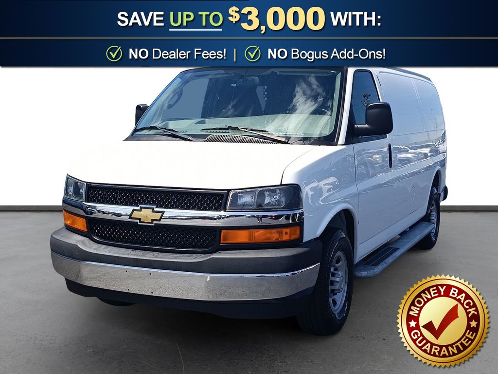 Summit White 2024 Chevrolet Express Cargo Van Rear-Wheel Drive 8-Speed Automatic Overdrive