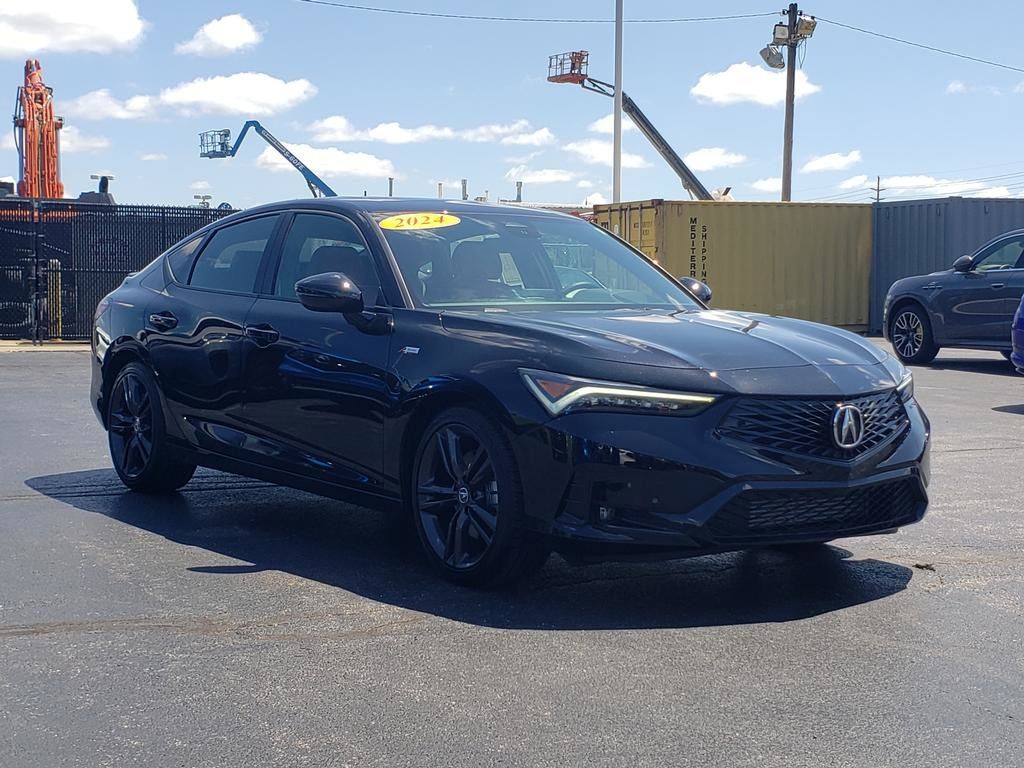 Majestic Black Pearl 2024 Acura Integra Sedan Front-Wheel Drive 6-Speed Manual