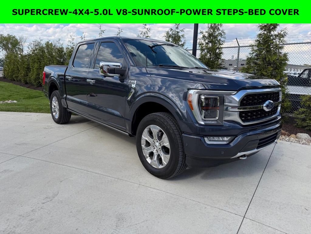 Smoked Quartz Metallic Tinted Clearcoat 2022 Ford F-150 Platinum SuperCrew 4WD Pickup Truck Four-Wheel Drive Automatic