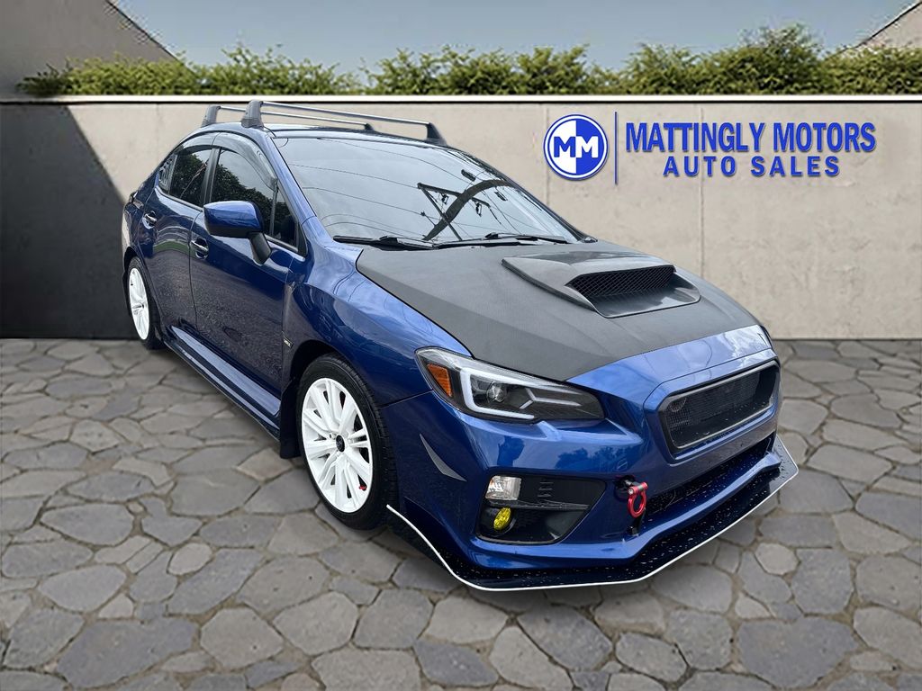 Lapis Blue Pearl 2017 Subaru WRX Sedan All-Wheel Drive 6-Speed Manual