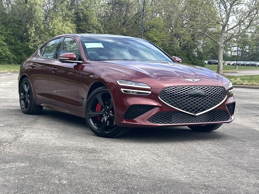 Cavendish Red 2026 Genesis G70 3.3T Sport Prestige AWD Sedan All-Wheel Drive 8-Speed Automatic