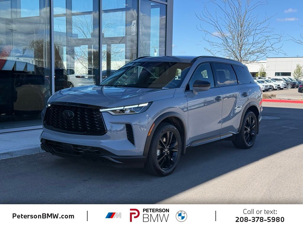 Harbor Gray 2025 INFINITI QX60 Luxe AWD SUV / Crossover All-Wheel Drive 9-Speed Automatic