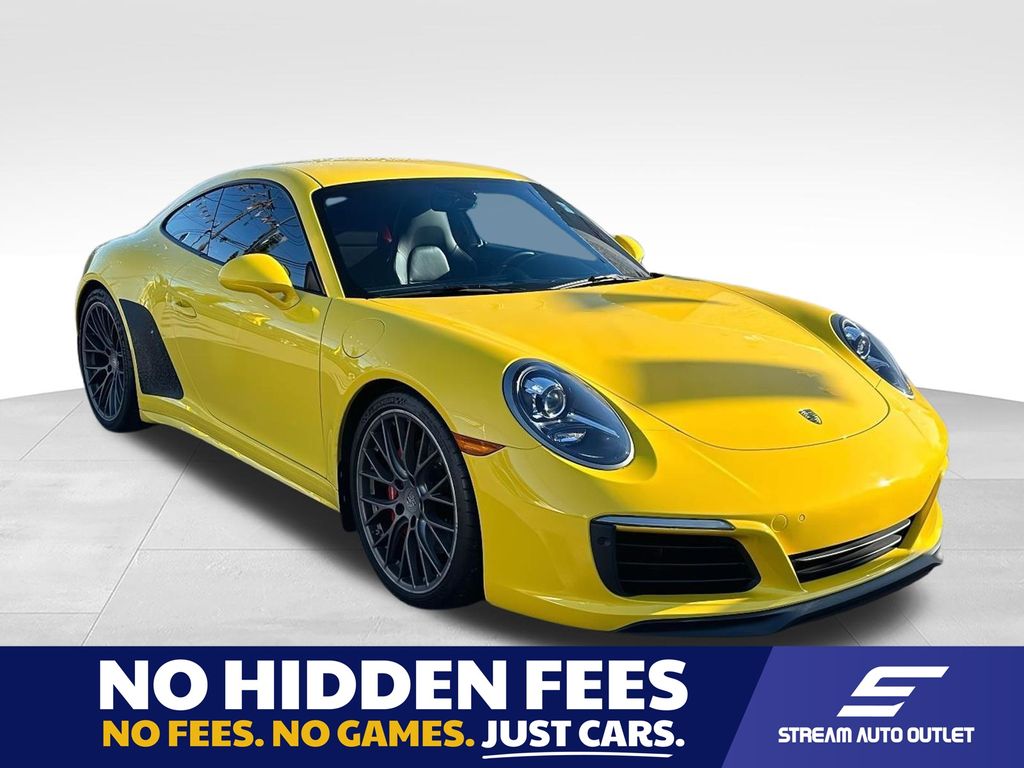 Racing Yellow 2018 Porsche 911 Coupe All-Wheel Drive 7-Speed Automatic