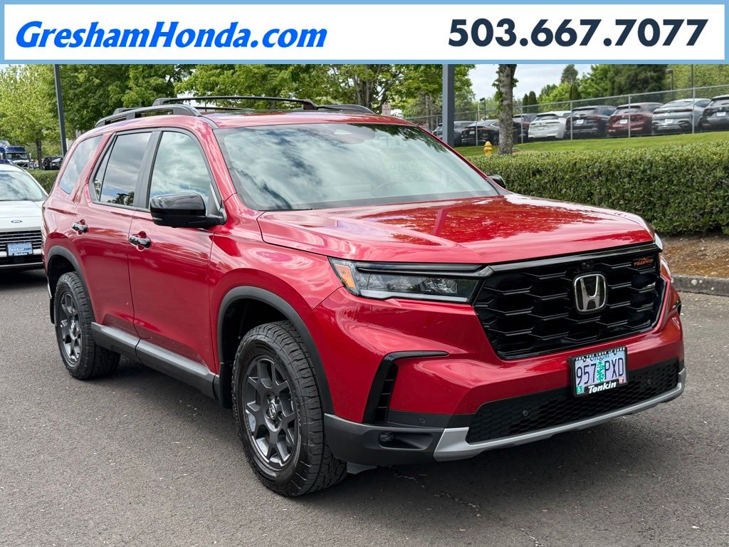 Radiant Red Metallic II 2025 Honda Pilot SUV / Crossover All-Wheel Drive Automatic