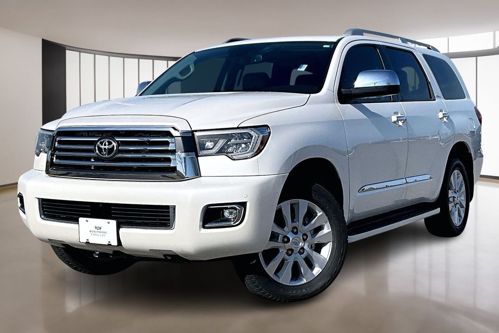 White (Blizzard Pearl) 2021 Toyota Sequoia Platinum 4WD SUV / Crossover Four-Wheel Drive 6-Speed Automatic