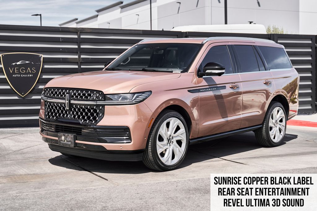 Red (Sunrise Copper Metallic Pearlcoat) 2025 Lincoln Navigator Black Label 4WD SUV / Crossover Four-Wheel Drive Automatic