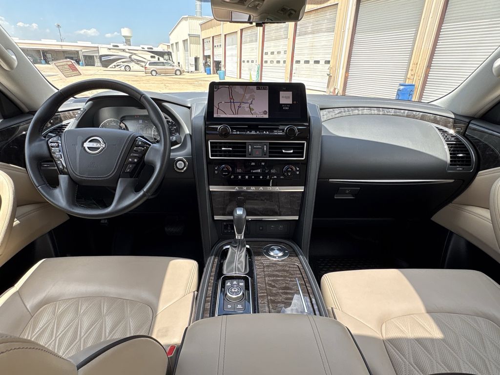 2023 Nissan Armada Platinum White at Central Houston Nissan