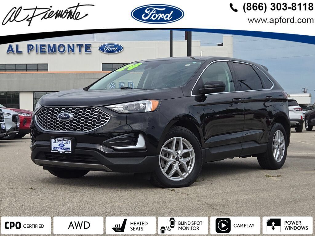 Black Metallic 2024 Ford Edge SUV / Crossover All-Wheel Drive 8-Speed Automatic