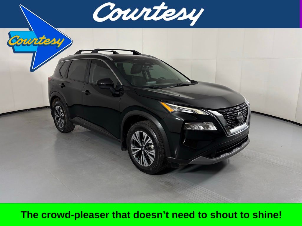 Super Black 2023 Nissan Rogue SV FWD SUV / Crossover Front-Wheel Drive Continuously Variable Transmission