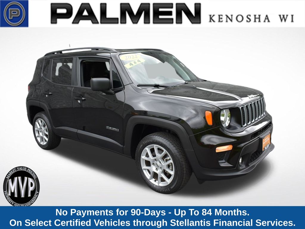 Black Clearcoat 2022 Jeep Renegade SUV / Crossover Four-Wheel Drive 9-Speed Automatic
