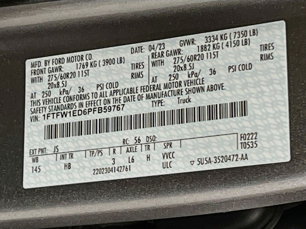 Used 2023 Silver Metallic Ford Lariat image 33