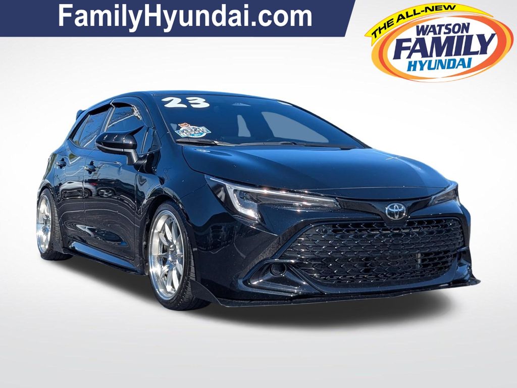 Midnight Black Metallic 2023 Toyota Corolla Hatchback Hatchback Front-Wheel Drive Continuously Variable Transmission