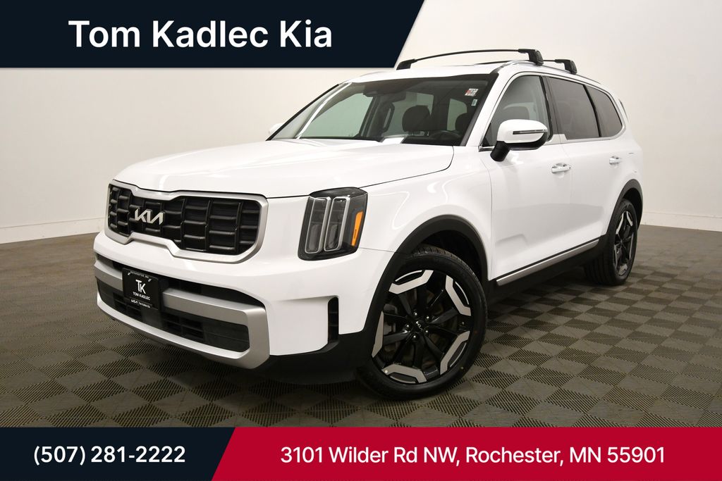 Glacial White Pearl 2025 Kia Telluride S AWD SUV / Crossover All-Wheel Drive 8-Speed Automatic