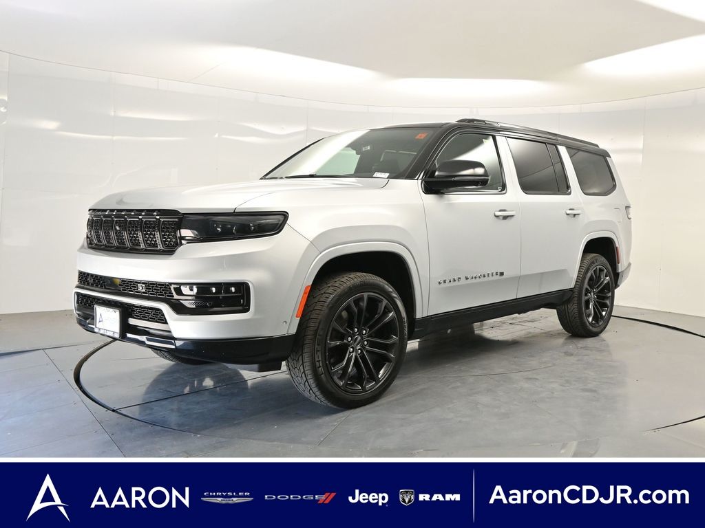Silver 2024 Jeep Grand Wagoneer SUV / Crossover Four-Wheel Drive 8-Speed Automatic