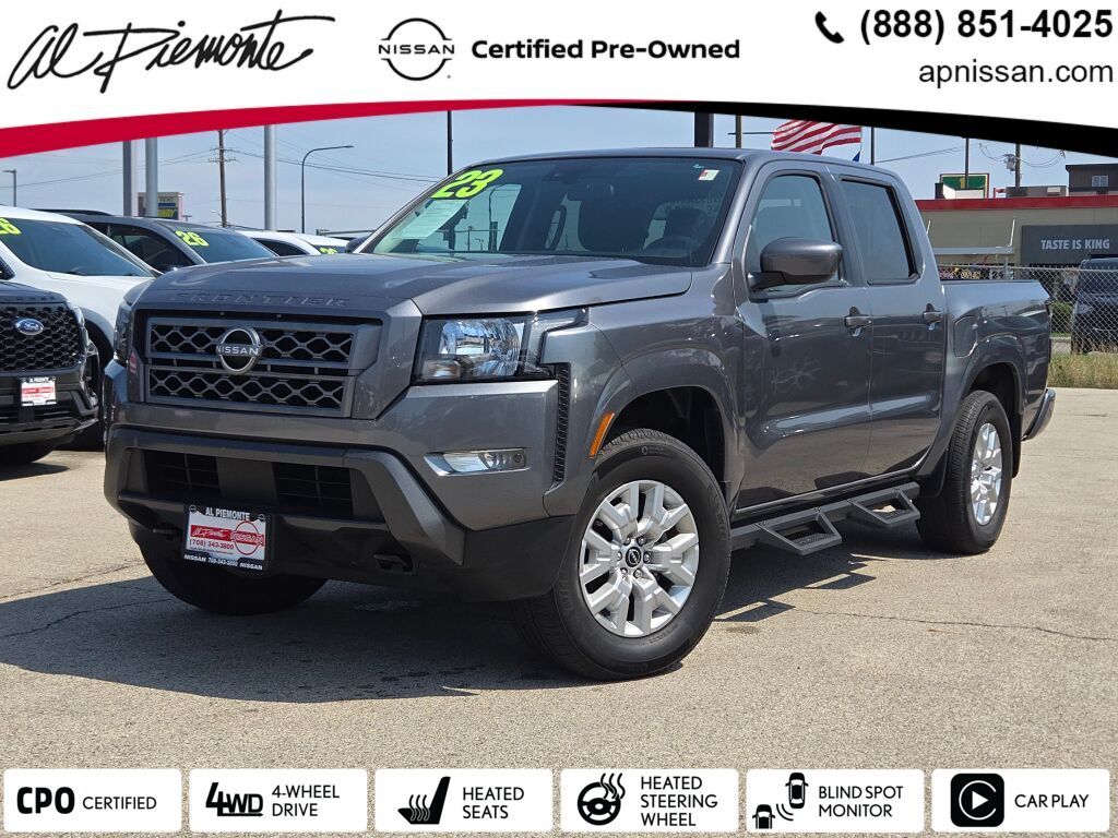 Gray (Gun Metallic) 2023 Nissan Frontier Pickup Truck Four-Wheel Drive 9-Speed Automatic