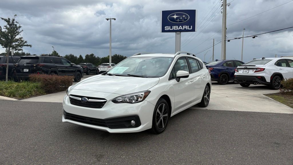 Crystal White Pearl 2021 Subaru Impreza Premium Wagon AWD Wagon All-Wheel Drive Continuously Variable Transmission