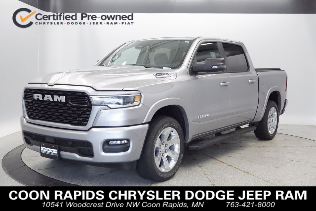 Billet Silver Metallic Clearcoat 2025 RAM 1500 Pickup Truck Four-Wheel Drive 8-Speed Automatic
